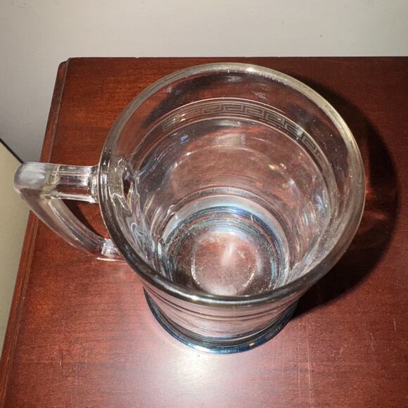 VTG Princess House Beer Mug Stein Pheasants Weighted Base Glass - Picture 2 of 7